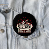 Badge Rond 10 Cm Moto caricature (En situation)