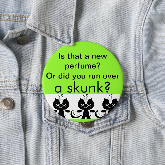 Badge Rond 10 Cm Mouffette (En situation)