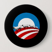 Badge Rond 10 Cm Moutons d'Obama (Devant)