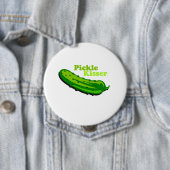 Badge Rond 10 Cm Museau de conserves au vinaigre (En situation)