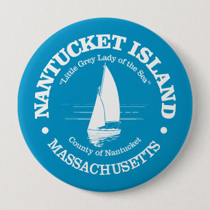 Badge Rond 10 Cm Nantucket (voilier)