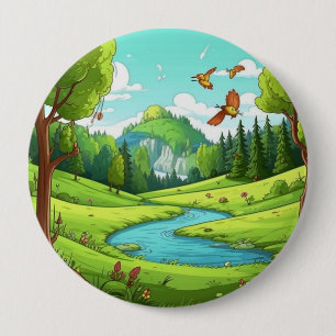 Badge Rond 10 Cm Nature 15.