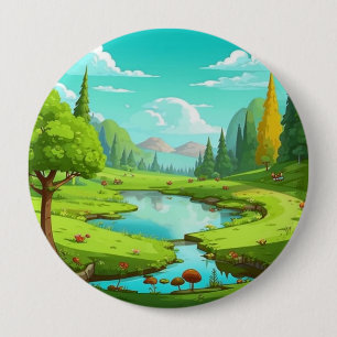 Badge Rond 10 Cm Nature 18.