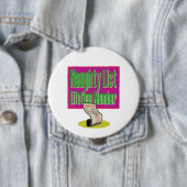 Badge Rond 10 Cm Naughty List Membre à vie (En situation)