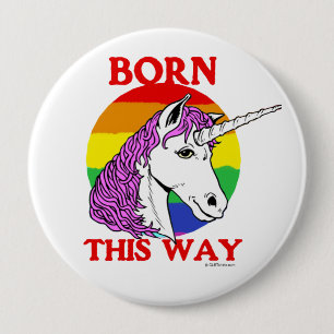 Badge Rond 10 Cm Né de cette façon