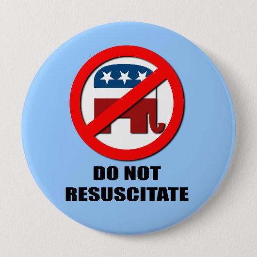 Badge Rond 10 Cm Ne ressuscitez pas (Devant)