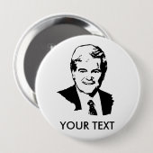 Badge Rond 10 Cm Newt Gingrich (Devant & derrière)