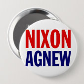 Badge Rond 10 Cm Nixon Agnew (Devant & derrière)