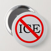 Badge Rond 10 Cm "NO ICE" Button (Devant & derrière)