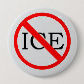 Badge Rond 10 Cm "NO ICE" Button (Devant)
