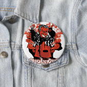 Badge Rond 10 Cm noir angélique (En situation)