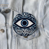 Badge Rond 10 Cm NoKingsEvilEye (En situation)