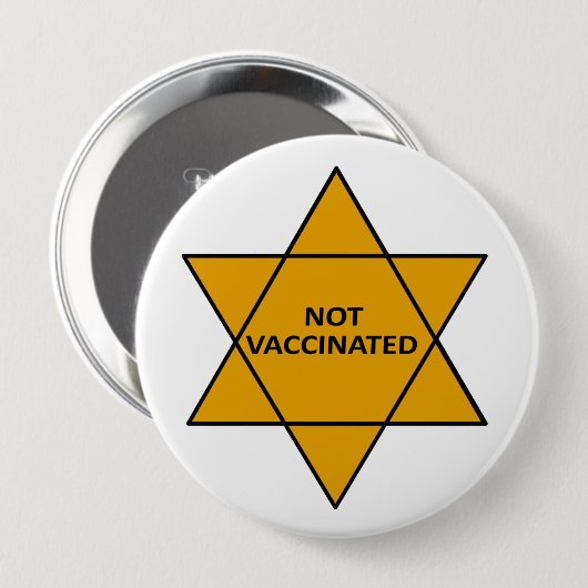 Badge Rond 10 Cm Non vacciné (Devant & derrière)