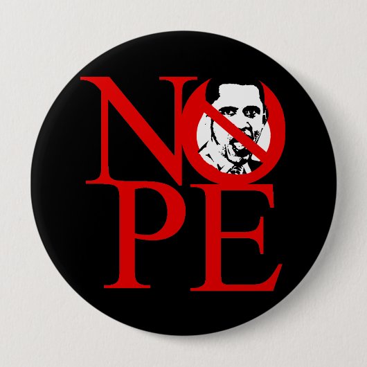 Badge Rond 10 Cm Nope 4 (Devant)