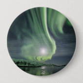 Badge Rond 10 Cm Northern Lights Norvège (Devant)