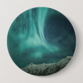 Badge Rond 10 Cm Northern Lights Norvège (Devant)