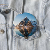 Badge Rond 10 Cm Norvège Lofoten (En situation)