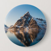 Badge Rond 10 Cm Norvège Lofoten (Devant)
