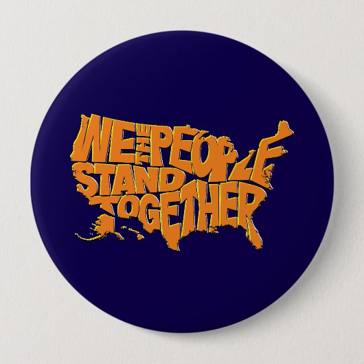Badge Rond 10 Cm Nous, le peuple, nous unissons (Devant)