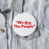 Badge Rond 10 Cm Nous Sommes Le Peuple Red Text Taxi Driver (En situation)