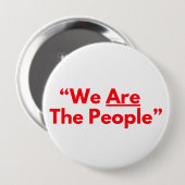 Badge Rond 10 Cm Nous Sommes Le Peuple Red Text Taxi Driver (Devant & derrière)
