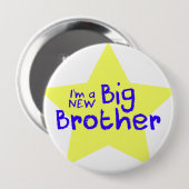 Badge Rond 10 Cm Nouvelle brosse de Big Brother (Devant & derrière)