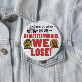 Badge Rond 10 Cm Obama contre McCain nous perdons le bouton (En situation)