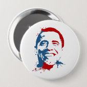 Badge Rond 10 Cm Obama éclaboussé (Devant & derrière)