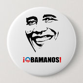 BADGE ROND 10 CM OBAMANOS (Devant)