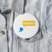 Badge Rond 10 Cm OMFCC ! ! bouton (En situation)