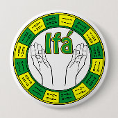 Badge Rond 10 Cm Orunmila - Ifá (Devant)