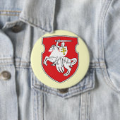 Badge Rond 10 Cm Pahonia, Belarus (En situation)