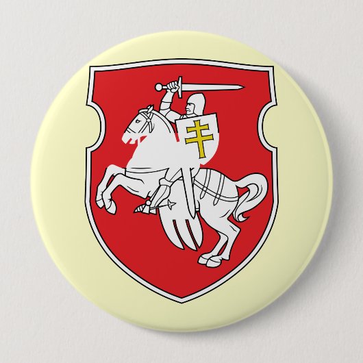 Badge Rond 10 Cm Pahonia, Belarus (Devant)