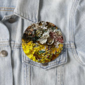 Badge Rond 10 Cm Palette de l'artiste #1 (En situation)