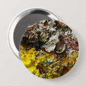 Badge Rond 10 Cm Palette de l'artiste #1 (Devant & derrière)