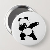 Badge Rond 10 Cm Panda qui dab  (Devant & derrière)