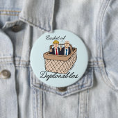 Badge Rond 10 Cm Panier de Deplorables - penny d'atout (En situation)