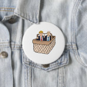 Badge Rond 10 Cm Panier de penny d'atout de Deplorables -- (En situation)