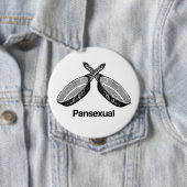 Badge Rond 10 Cm Pansexuel - (En situation)