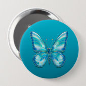 Badge Rond 10 Cm Papillon (Devant & derrière)
