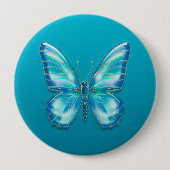 Badge Rond 10 Cm Papillon (Devant)