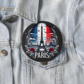 Badge Rond 10 Cm paris (En situation)