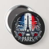 Badge Rond 10 Cm paris (Devant & derrière)