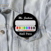 Badge Rond 10 Cm Passe-salle scolaire - SRF (En situation)