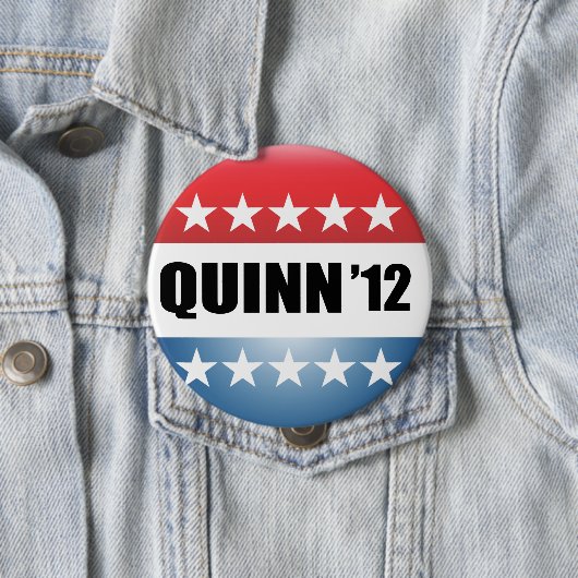 BADGE ROND 10 CM PAT QUINN (En situation)