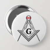 Badge Rond 10 Cm Pavillon de franc-maçonnerie du Canada (Devant & derrière)