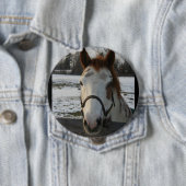 Badge Rond 10 Cm Peignez le bouton (En situation)