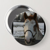Badge Rond 10 Cm Peignez le bouton (Devant & derrière)