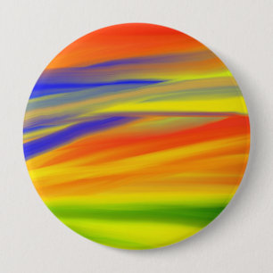 BADGE ROND 10 CM PEINTURE COLORÉE ARTISANAT