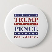 Badge Rond 10 Cm Penny d'atout pour l'Amérique - - (Devant)